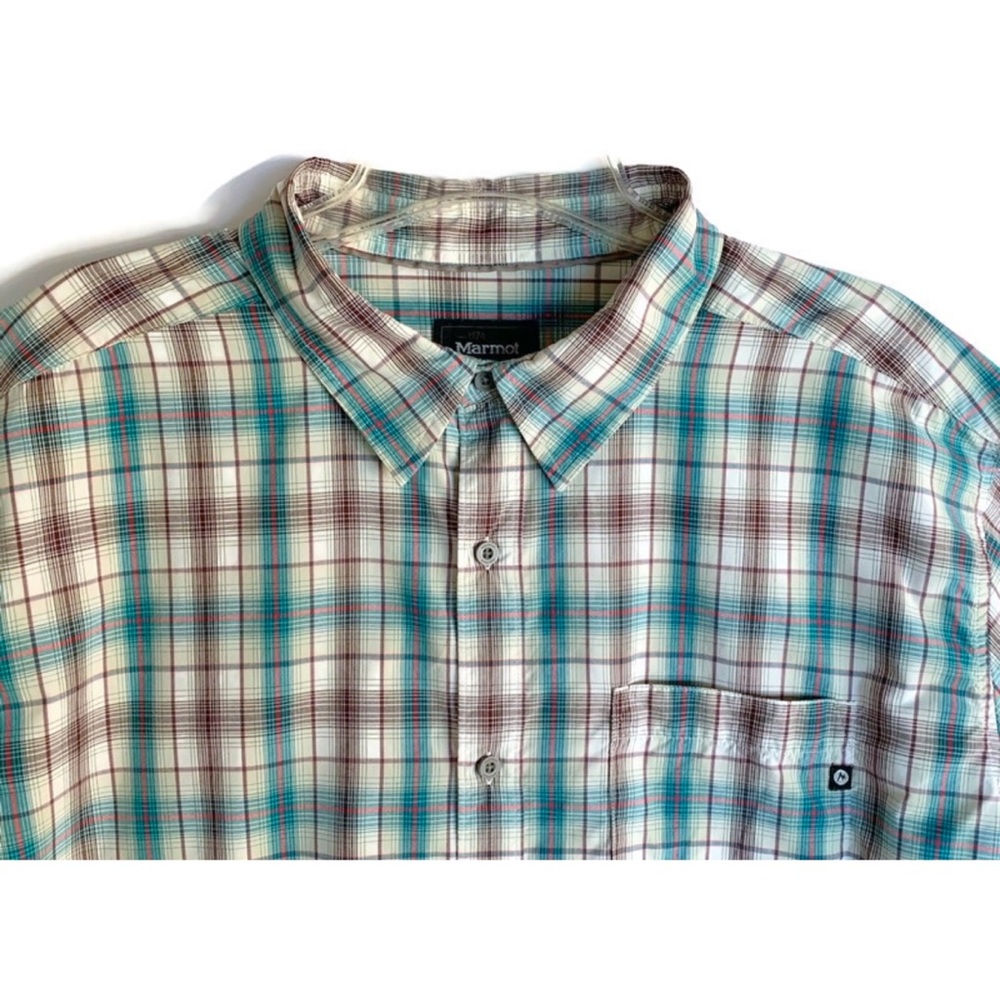 Marmot XXL Northside Plaid Shirt UPF 50